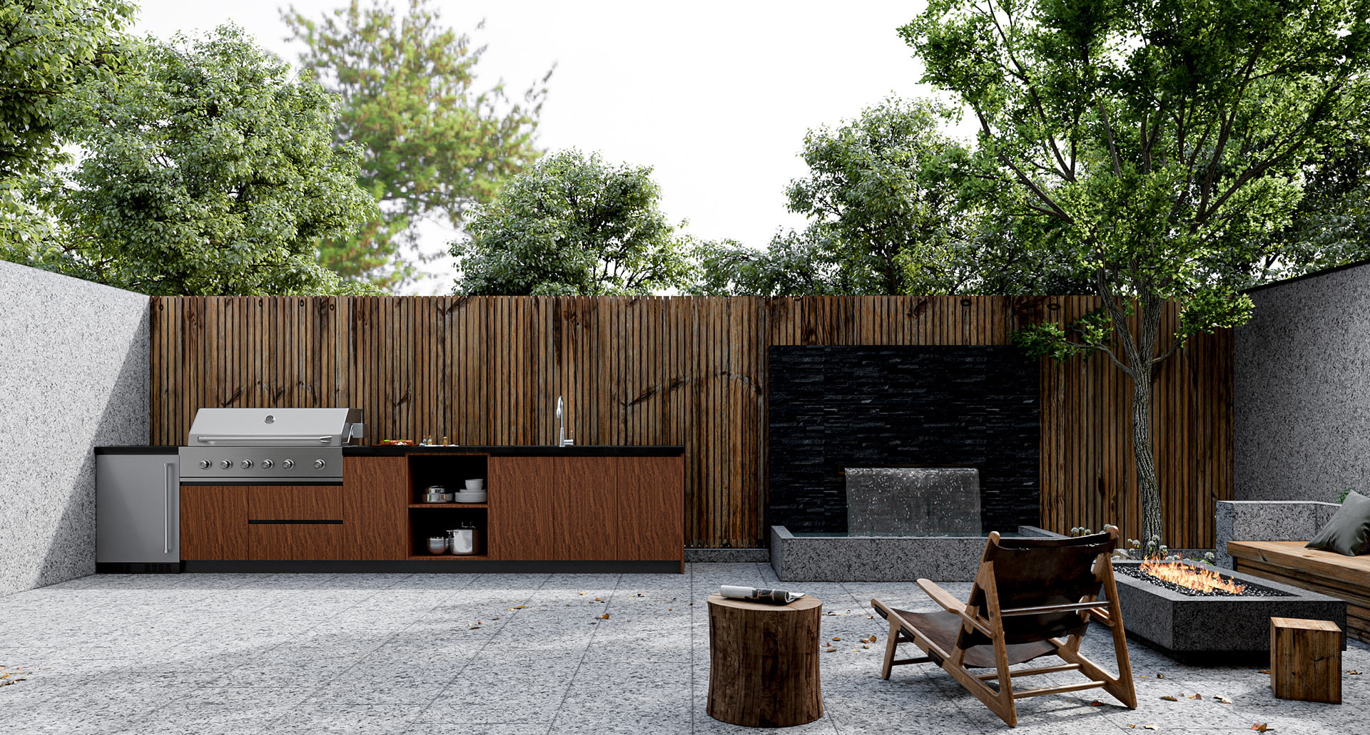 LINEAR Outdoor Kitchen Cabinets