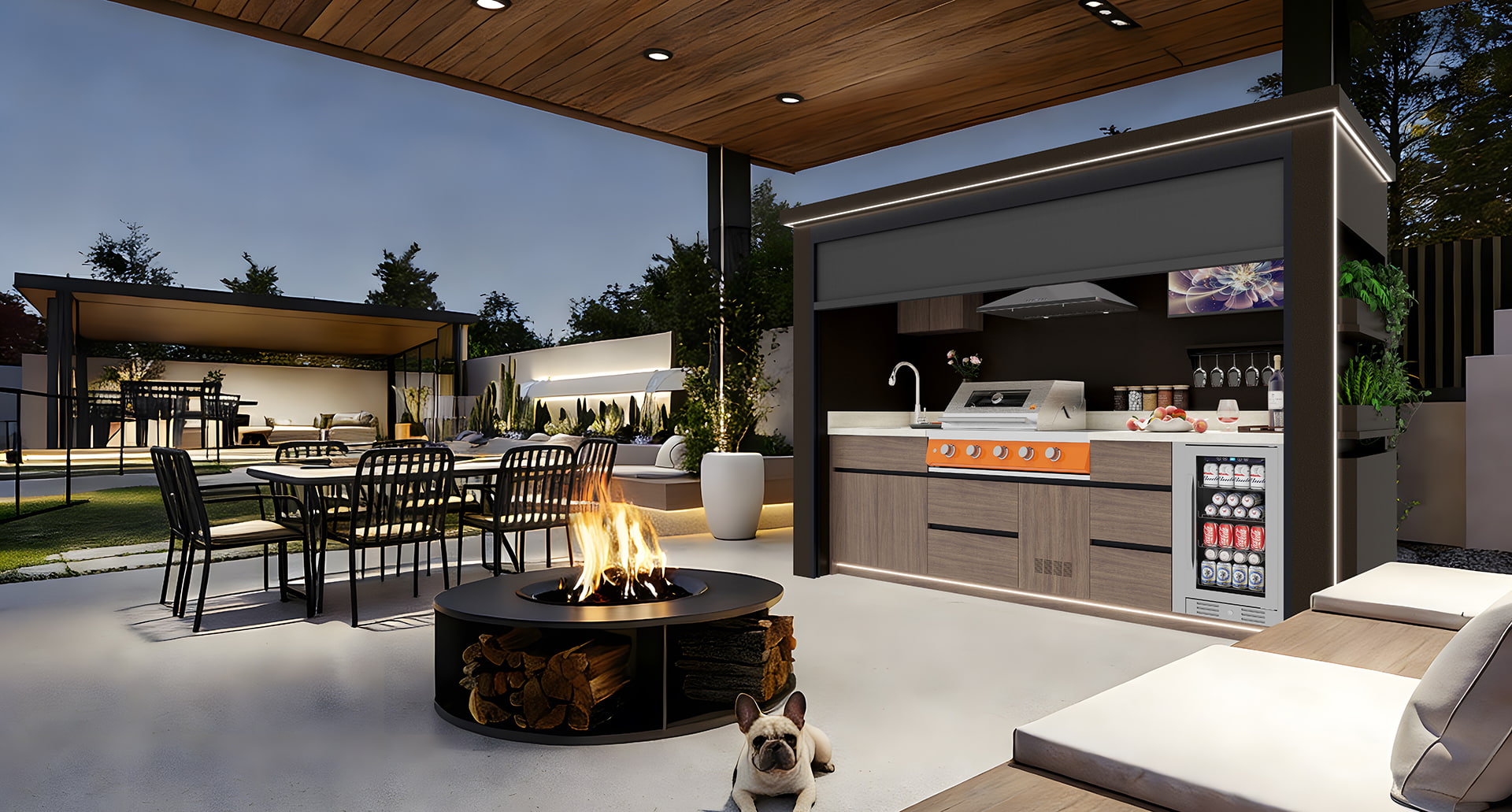 Roller Blind BBQ Pod